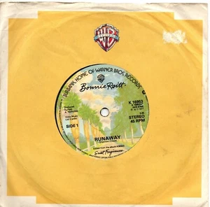 Bonnie Raitt:Runaway/Home:UK Warner Bros:1977 - Picture 1 of 2