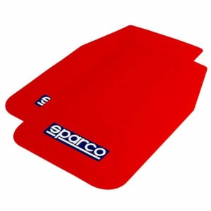 4 x fanghi stile esterno auto logo rosso Sparco stile rally - vestibilità universale - Foto 1 di 2