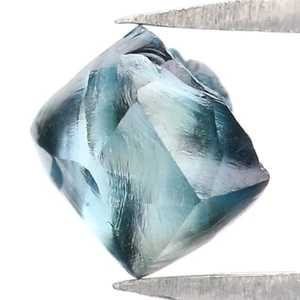 Natural Loose Crystal Rough Blue Diamond 1.31 CT 6.21 MM Irregular Cut KDL2230 - Picture 1 of 8