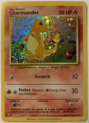 Pokemon Glumanda HOLO | ENGLISCH CLC 001/034 TCG Classic Collection | Near Mint - Bild 1 von 2