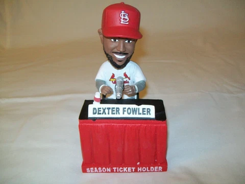 St Louis Cardinals Dexter Fowler Talking Season Ticket Holder Bobblehead NWOB Cover