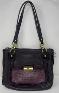 COACH  Kristin North South Spectator Plum Expandable Side Tote Purse Bag #18303 - Picture 1 of 13