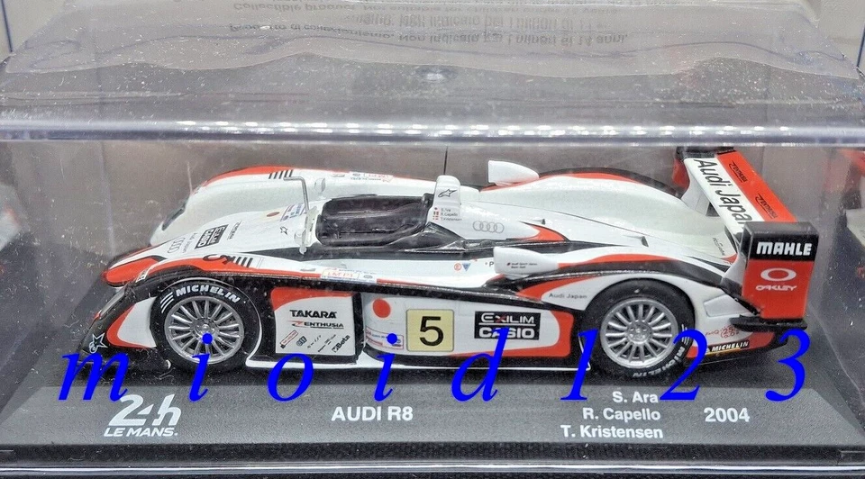 24h Le Mans 2004 winner - #5 AUDI R8 : Ara Capello Kristensen - 1/43 Die-cast - Immagine 1 di 1
