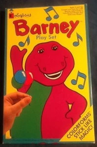 Barney Colorforms Play Set Game Complete Great Condition 1993 Purple Dinosaur - Picture 1 of 3