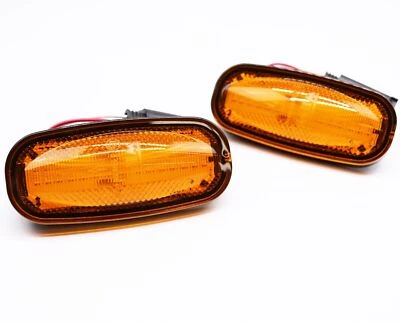 Pair Wipac LED Amber Side Repeater / Indicators for Defender 1998 - 2016 DA8532W - Image 1 of 4