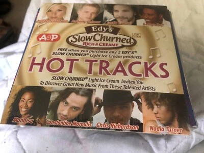 Edy's Slow Churned Rich & Creamy Hot Tracks Justin Guarini Kimberly Caldwell CD Foto 1 de 2