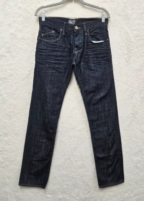 Pantalones de mezclilla William Rast para hombre 29x32 azul 100 % algodón tiro bajo recto calce regular Foto 1 de 4