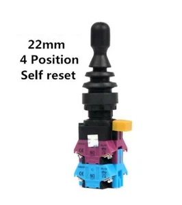 22 mm Bohrung 4 Positionen 4x KEIN MOMENTANER Wahlschalter Joystick Schalter 10A FW-24 - Bild 1 von 3