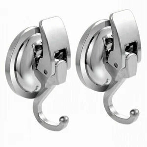 2× Saugnapf Hakenleiste Haken Badezimmer Küche Bad WC Wandhaken Vakuum Saughaken - Bild 1 von 12