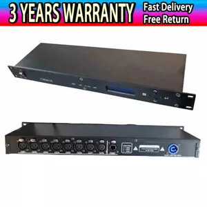 CR061S 8CH ArtNet DMX Interface ArtNet to DMX512 Converter w/ 19" 1U Rack - Picture 1 of 1