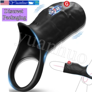 Male Cock-Girth-Enlarger-Enhancer-Big Penis-Extension-Extender-Sheath-Sleeve Men - Picture 1 of 8