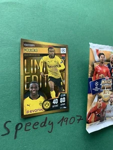 Topps 2021 Match Attax 101 Edition 2020 Limited Gold Moukoko Dortmund 20/21 - Picture 1 of 1