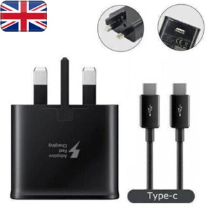 TYPE-C Fast Charger Adapter Plug & 1m Charging Cable Set - Universal UK - Picture 1 of 13