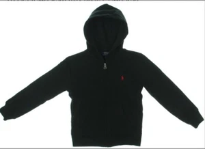 Polo Ralph Lauren Boys & Girls Hoodie Sweatshirt Black Zip Up Size Small (8) - Picture 1 of 1