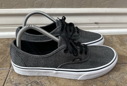 Vans Sneakers Atletiche Grigio Bianco 721454 Basse Stringate Uomo 8 Donna 9 5