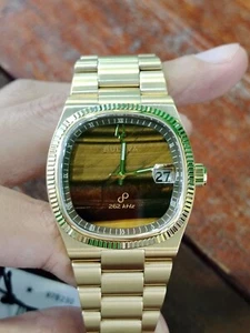Bulova x Complecto Super Seville 97B230 Tiger's Eye Stone Dial (718 PCS) - Picture 1 of 11