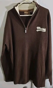 Vtg Y2K Mecca Brand Knit sweater sz XL Brown - Picture 1 of 4