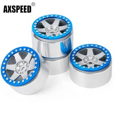 AXSPEED 35mm Metall 2.2 Beadlock Räder Felgen für 1/10 RC Wraith SCX10 TRX4 etc - Bild 1 von 4