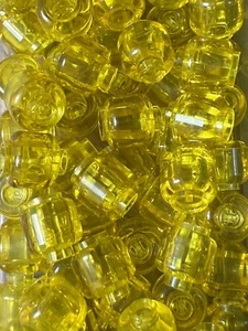 LEGO Parte 3626 (x5) Cabezas de Minifigura Perno Hueco Liso - Imagen 1 de 3