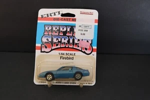 Vintage 1981 Ertl Replica Serie blau Pontiac Firebird Druckguss #1884 NEU Hongkong - Bild 1 von 5