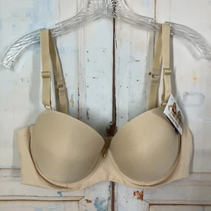 Smart and Sexy SA875 Everyday Demi Push-Up Bra Size 40C Beige Underwire NWT - Picture 1 of 15