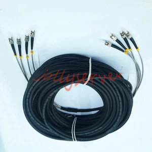 ST-ST 4 Strand 9/125 Single Mode Fiber Patch Cord Field Outdoor Fiber Cable 75M - Afbeelding 1 van 1