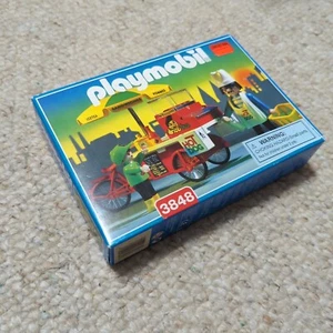 New Vintage Playmobil Hot Dog Cart 3848 NRFB 1995 Unopened Sealed NIB Circus - Picture 1 of 10