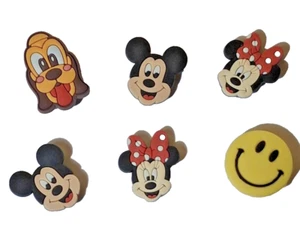 Disney inspiriert Mickey Mouse & Minnie Mouse Pluto Schuh Charms - 6 Stück - Bild 1 von 5