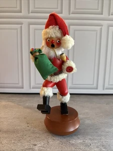 "Caja de música Christian Ulbricht Papá Noel fumador gira campanas de colección 13""" - Imagen 1 de 12