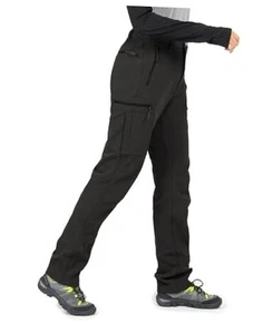 Women's-Fleece-Lined-Hiking-Pants Snow-Ski-Pants Water-Resistance-Outdoor - Picture 1 of 7