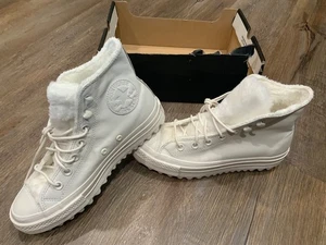 Converse Chuck Taylor All Star White Lift Ripple High Top 562423C Women's 6.5 - Picture 1 of 8