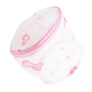  4PCS Laundry Bags Printed Folding Underwear Wash Bag with Bracket Close-knitted - Picture 1 of 12
