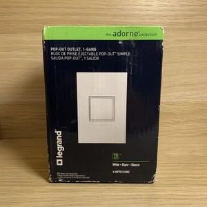 Legrand adorne 20 Amp 125 Volt Presa Pop-Out 1 Velocità Resistente alle Manomissioni, Bianco - Foto 1 di 5
