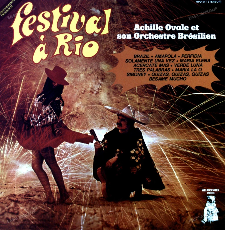 Achille Ovale&Son Orchestre Brésilien -Festival A Rio FRA LP 1975 (VG+/VG+) '* - Image 1 of 1