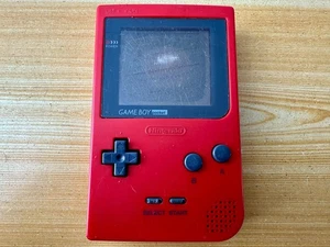 Nintendo Gameboy Pocket MGB001 Ruby Flame Fiery Red Handheld System Console - Picture 1 of 7