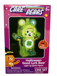 Care Bears Block Set Good Luck Frankenstein Bear Halloween LED 171 Pieces - Picture 1 of 4
