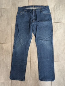 Jeans vintage Wrangler uomo W40 L34 47MWZPW blu scuro denim 100% cotone  - Foto 1 di 6