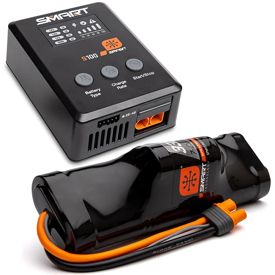 Spektrum Accessories Smart Powerstage 3300mAh 7C NiMH & S100 Charger SPMXPSS100