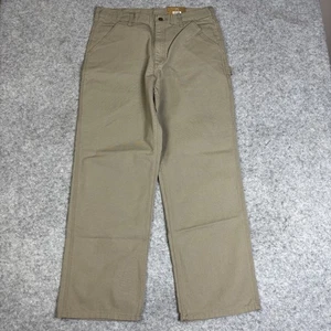 Carhartt Wash Duck Arbeitslatzhose Herren 34x32 Beige Original Fit B11 DES Neu mit Etikett - Bild 1 von 10