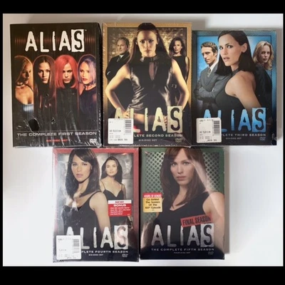 Alias The Complete Series Seasons 1-5 DVD Sets 1 2 3 4 5 Jennifer Garner NEW - Image 1 of 4