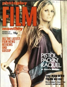 Photoplay Film Monthly Magazine November 1971: Raquel Welch, Disney, John Wayne - Picture 1 of 2