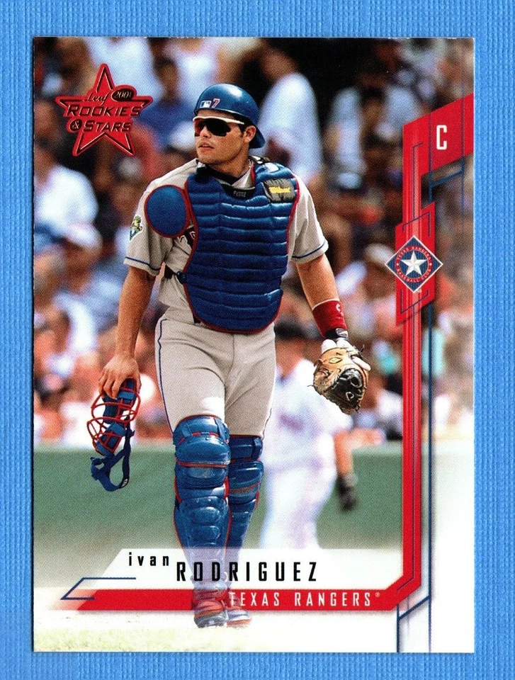 Leaf Rookies & Stars #7 2001 Iván Rodríguez Texas Rangers Foto 1 de 1