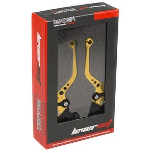 Lextek CNC Brake & Clutch Lever Set D-01 / A-90 Short Gold Adjustable Anodised - Picture 1 of 1