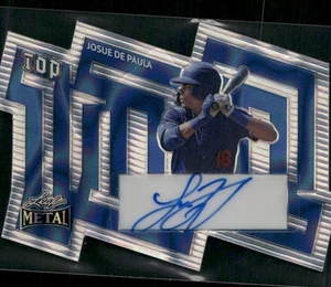 2024 Leaf Metal #T-JDP Josue De Paula Top 100 Lava Blue AUTO #/15 - Picture 1 of 2