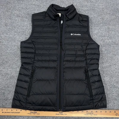 Chaleco Columbia Mujer Medio Negro Cremallera Completa 650 Turbo Down *LEER* Foto 1 de 4