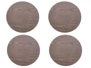 Set of 4 Decorative Rustic Farm Wood Grain Look Charger Plates Tableware 13" - Picture 1 of 3
