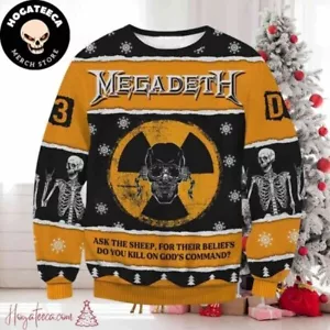 Megadeth Music Lover Chirstmas Gifts 2024 For Family And Friends Ugly Sweater - Picture 1 of 2