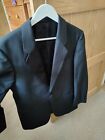 Black Tuxed Suit Medium/Small Prom Mayball With Trousers W32 L29