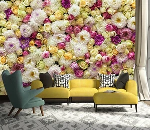 3D Flower Bud S273 Wallpaper Mural Self-adhesive Removable Sticker Kids Pa - Picture 1 of 11