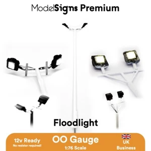 ModelSigns Premium - LED Floodlights for Model Railways OO HO UK - Picture 1 of 13